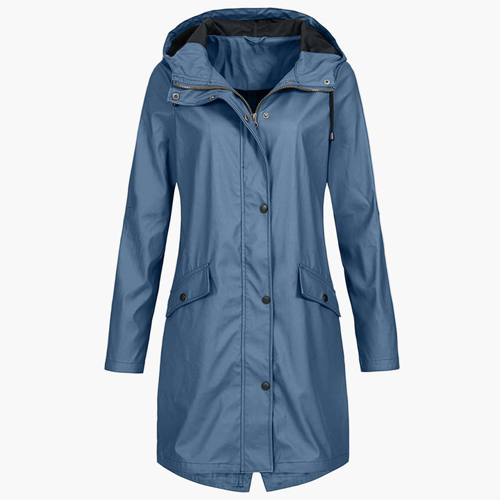 Petra | Hooded Longline Raincoat