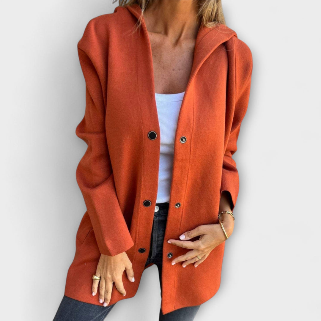 Brigitte | Hooded Longline Coat