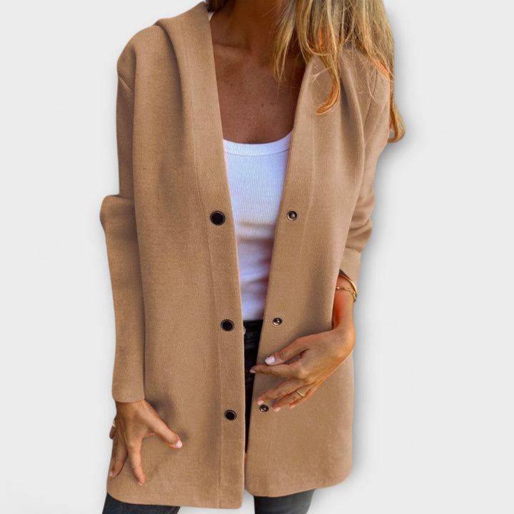 Brigitte | Hooded Longline Coat