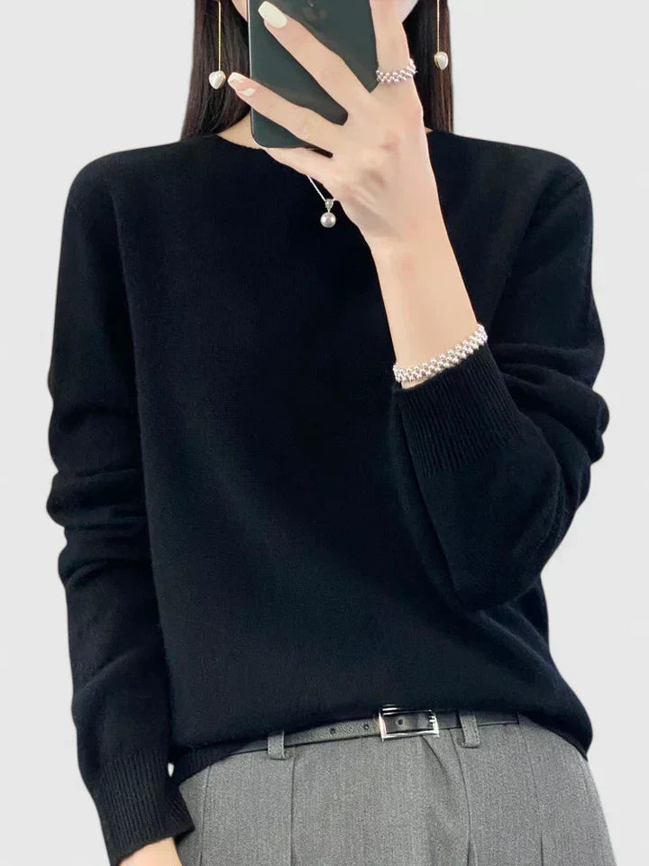 Adrienne | Soft Round-Neck Sweater