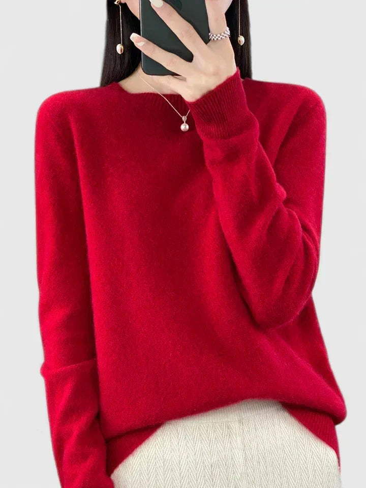 Adrienne | Soft Round-Neck Sweater