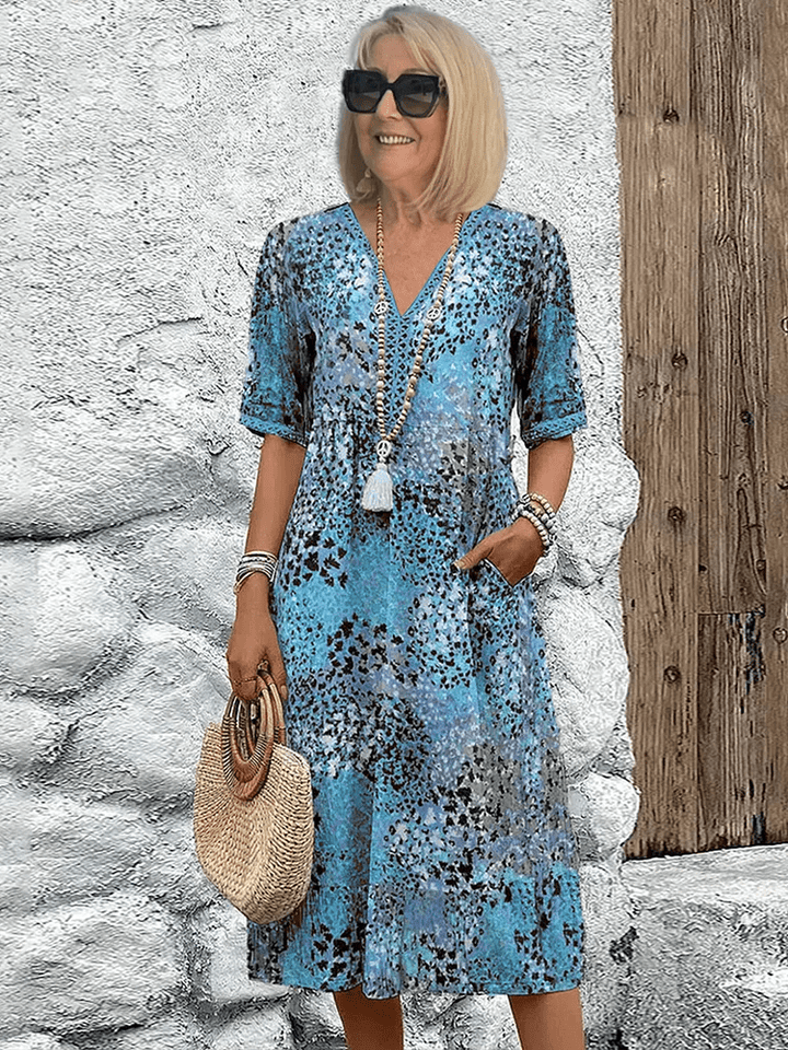 Rosalyn | Floral Midi Summer Dress
