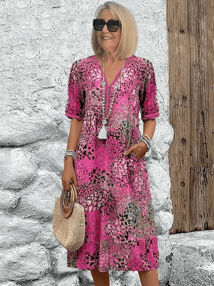 Rosalyn | Floral Midi Summer Dress
