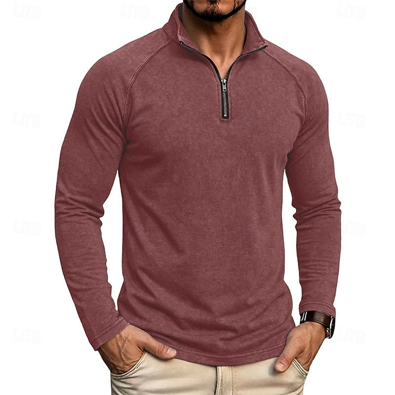 Nolan | Refined Quarter-Zip Top