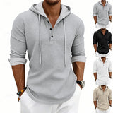Julian | Hooded Henley Shirt