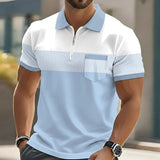 Hudson | Colour-Block Zip Polo Shirt