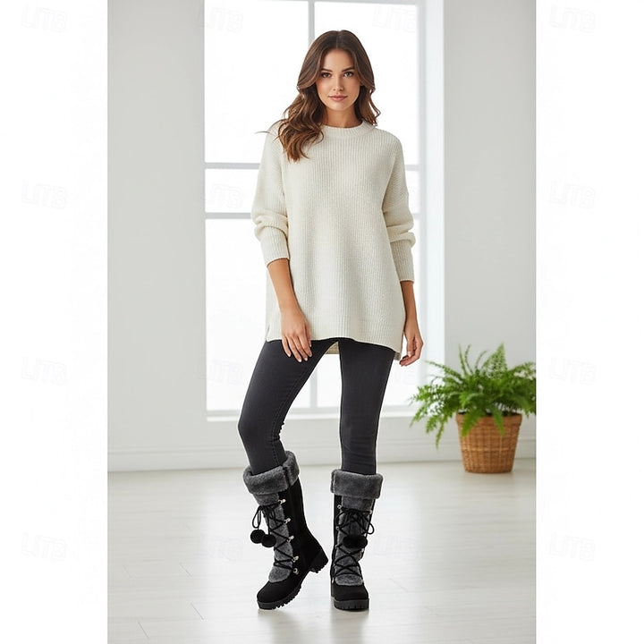 Wendy | Cozy Lace-Up Winter Boots