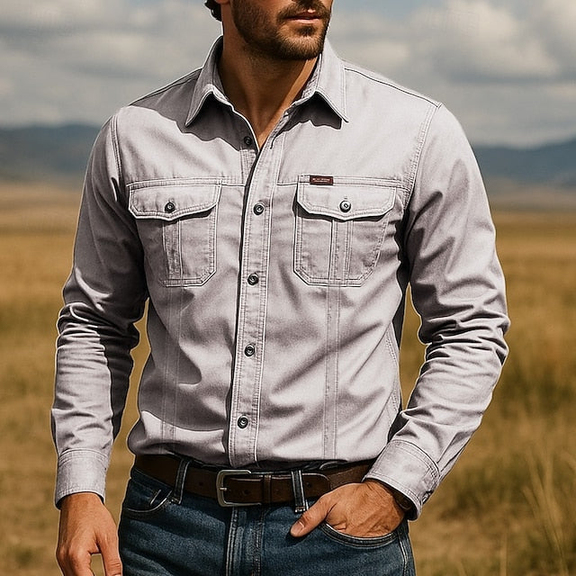 Wesley | Rugged Utility Long Sleeve Shirt