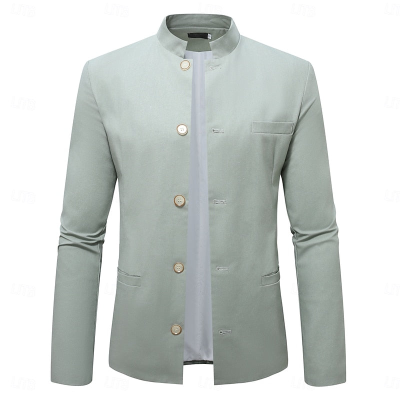 Edmund | Stand-Collar Button Jacket
