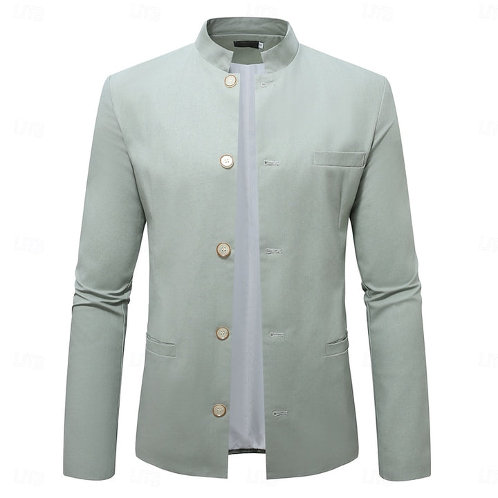 Edmund | Stand-Collar Button Jacket