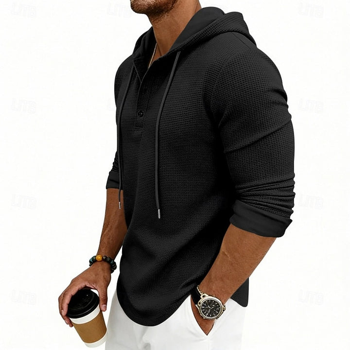 Julian | Hooded Henley Shirt