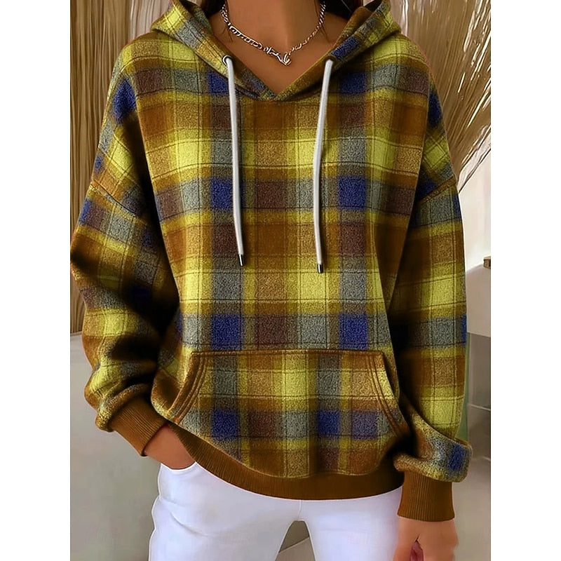 Marlene | Cozy Checked Hoodie