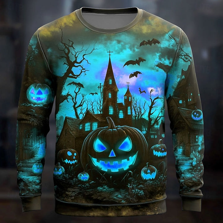 Miles | Halloween Pumpkin Graphic Sweatshirt