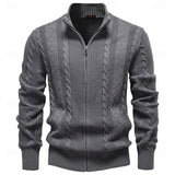 Spencer | Textured Zip-Up Cardigan