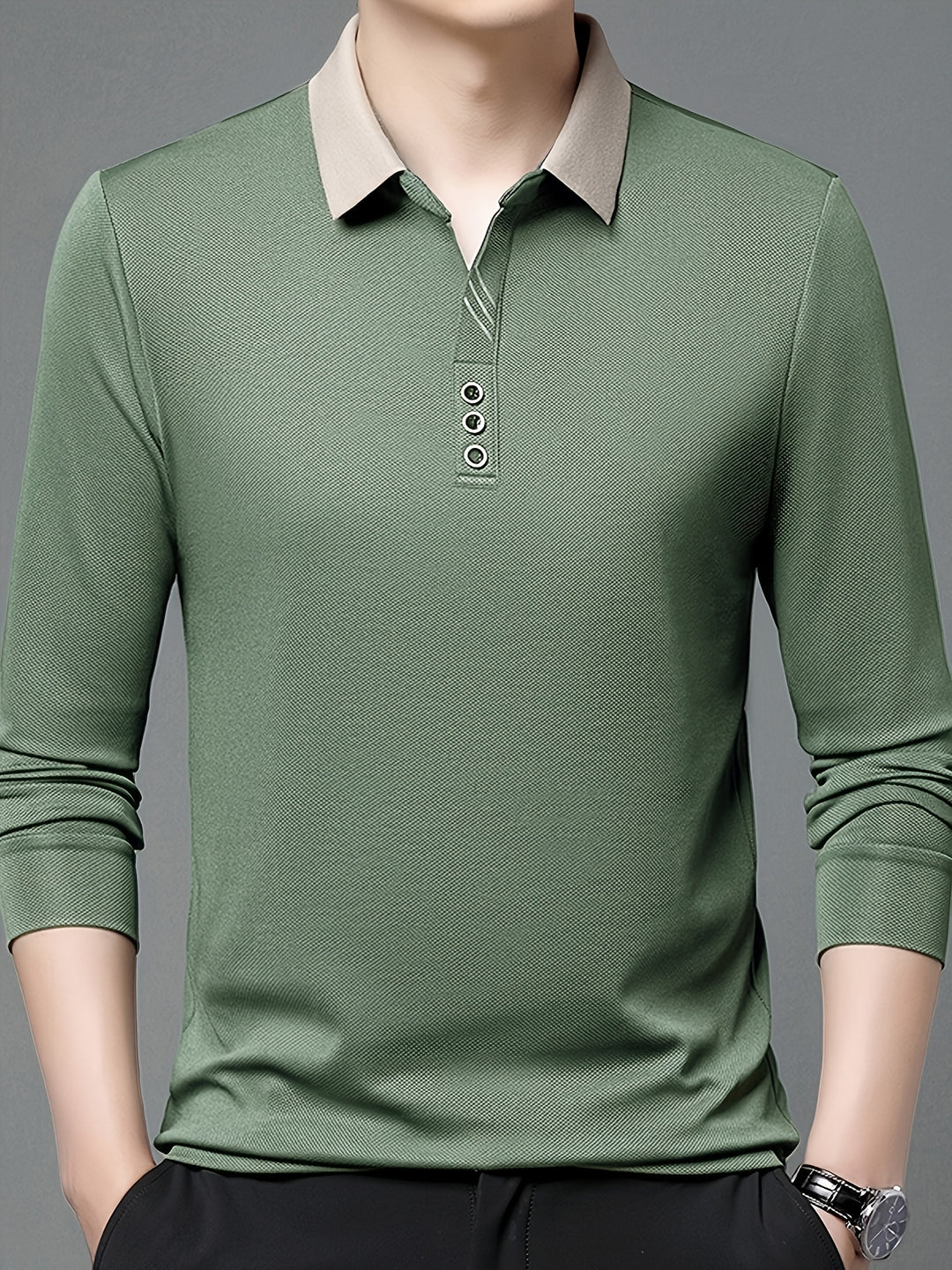 Alden | Refined Long-Sleeve Polo Shirt