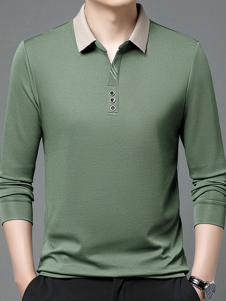 Alden | Refined Long-Sleeve Polo Shirt