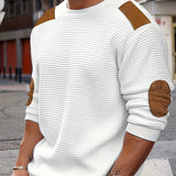 Spencer | Textured Elbow-Patch Sweater