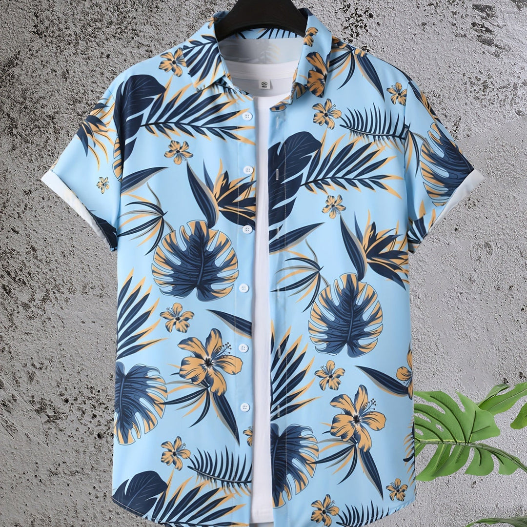 Kingston | Men's Tropical Print Short Sleeve Shirt
