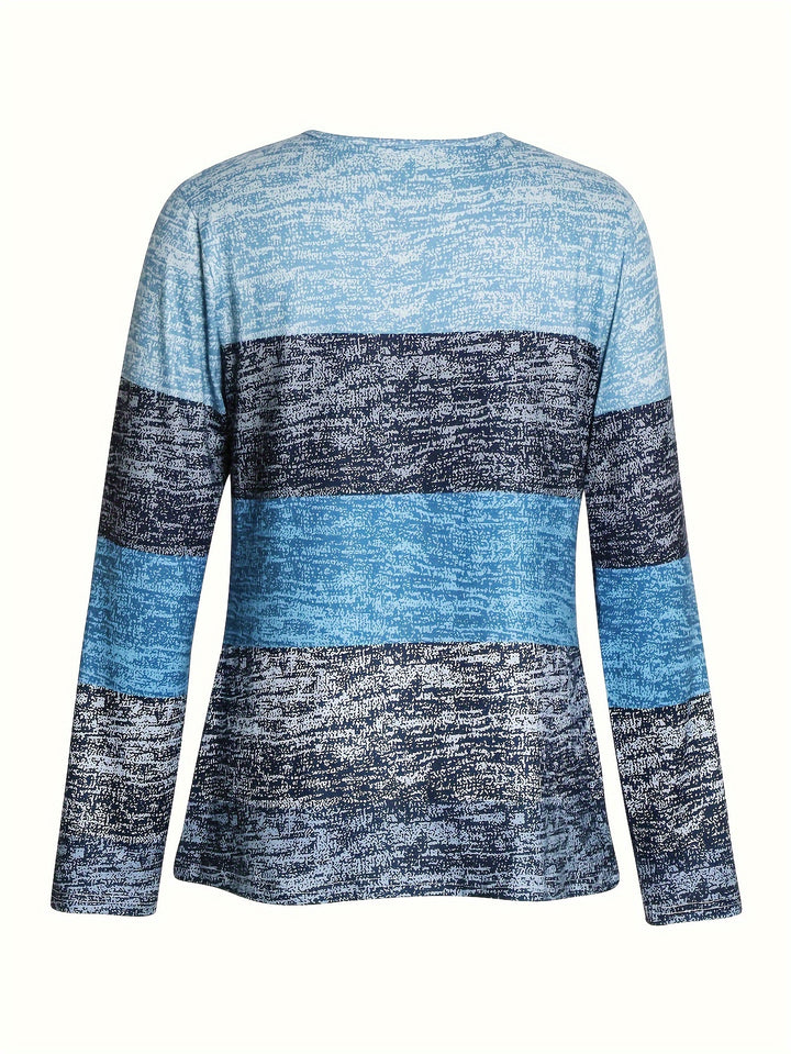 Mabel | Colorblock Quarter-Zip Top