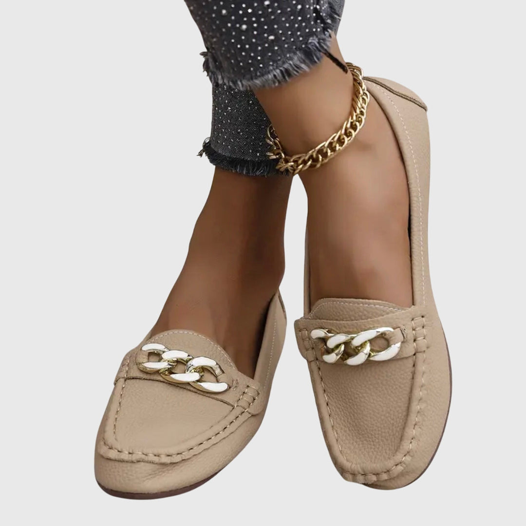 Charlene | Chain-Detail Comfort Loafers