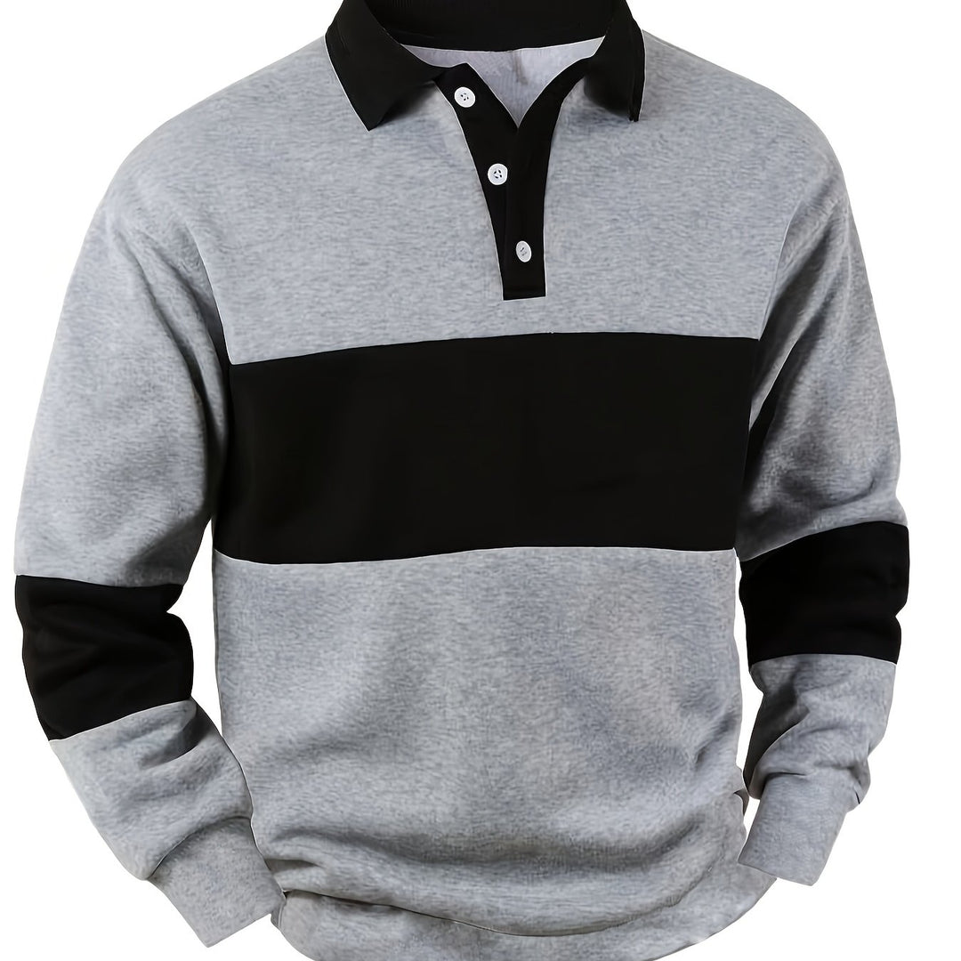 Miles | Colour-Block Rugby Shirt