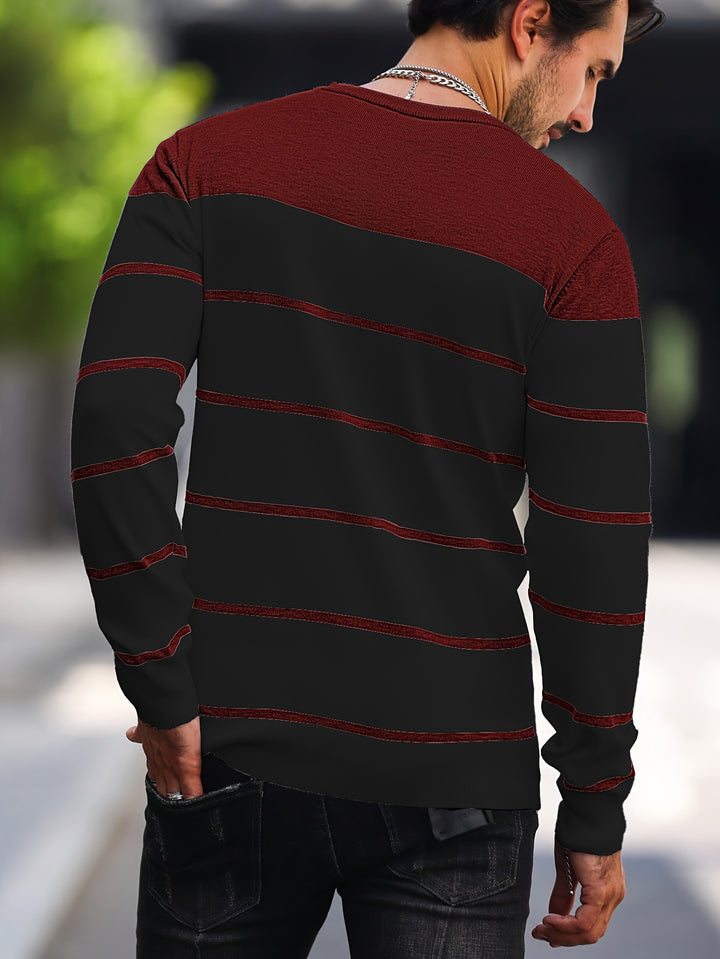 Harvey | Striped Crew Neck Sweater