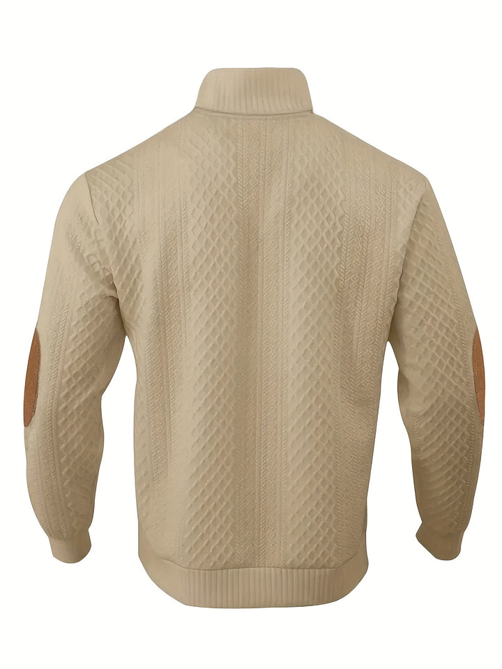 Barnaby | Textured Stand-Collar Sweater