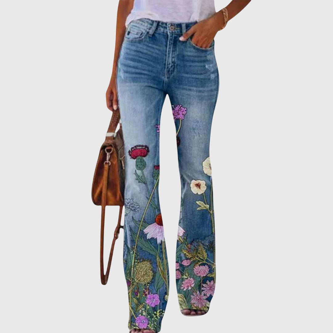 Bernice | Floral Flared Pants