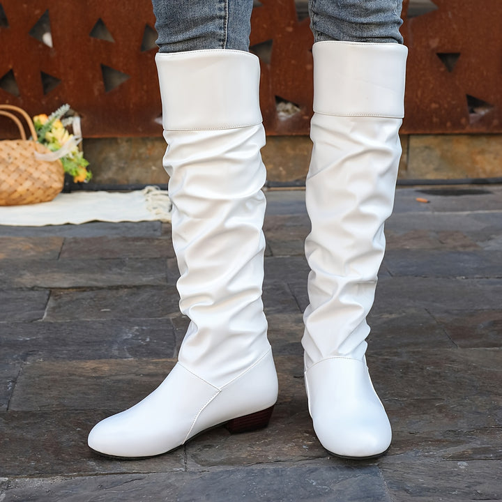 Evelyn | Slouch Knee-High Boots