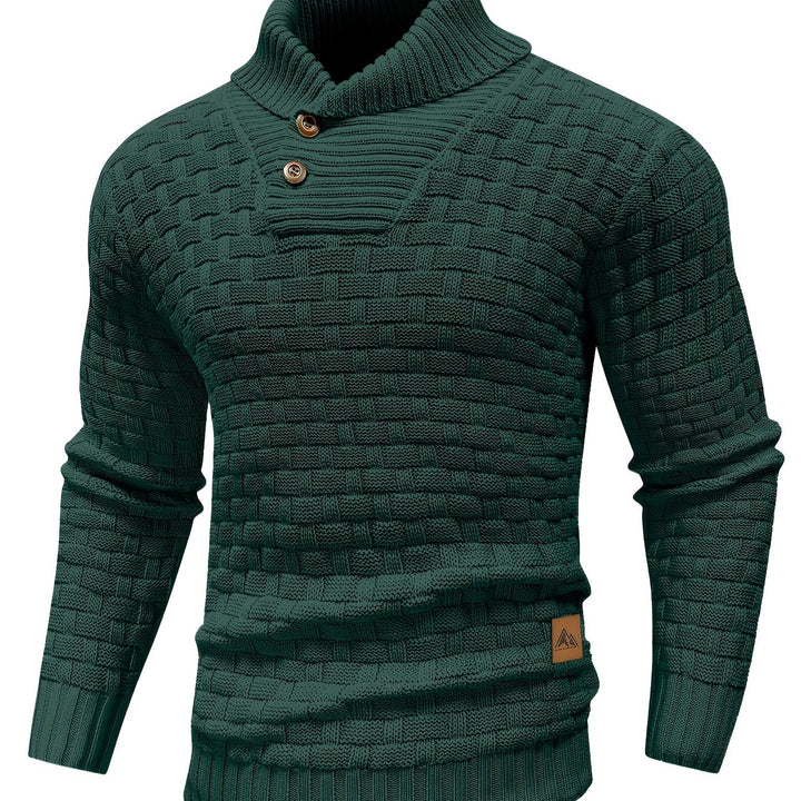 Cormac | Textured Shawl-Collar Sweater