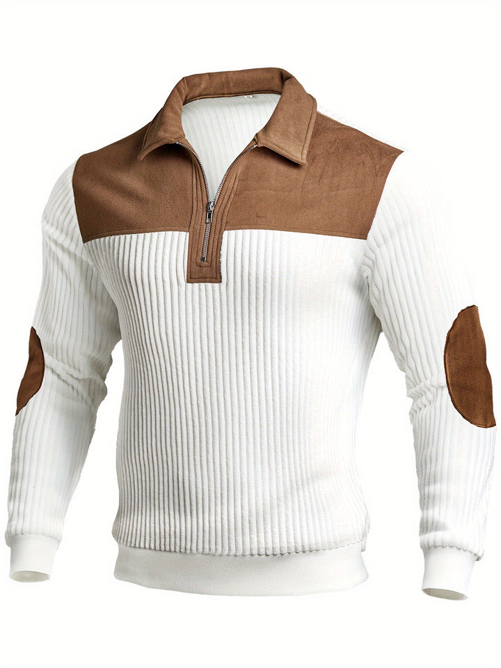 Harrison | Color-Block Quarter-Zip Pullover