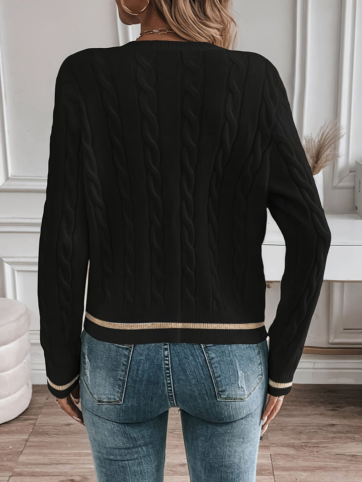 Isadora | Refined Cable-Knit Cardigan