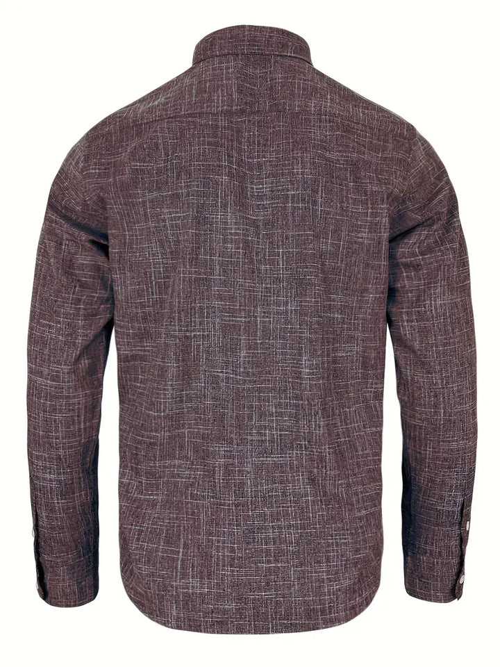 Rowland | Refined Contrast-Trim Button-Up Shirt