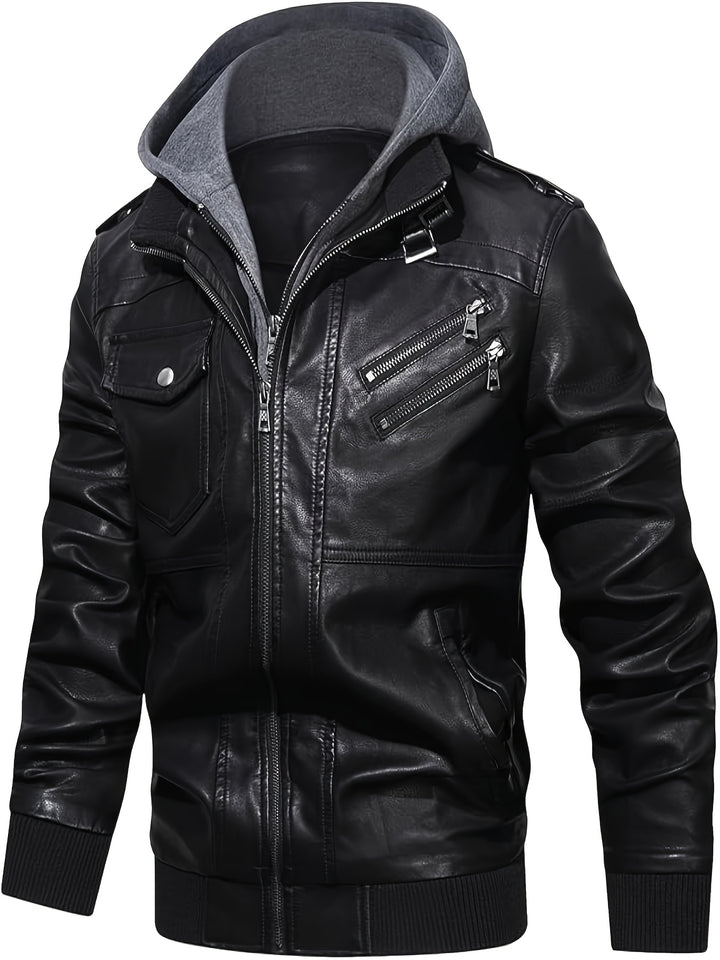 Damon | Hooded Moto Jacket