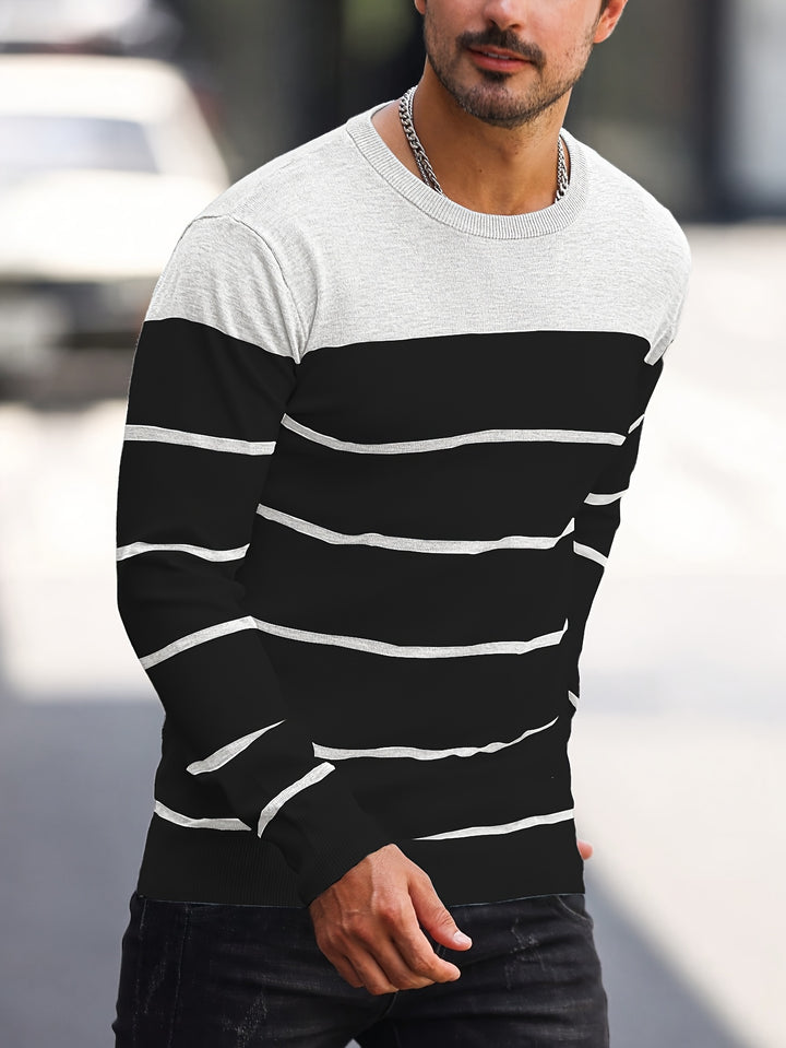 Harvey | Striped Crew Neck Sweater