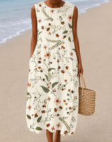 Suzanne | Floral Sleeveless Summer Dress