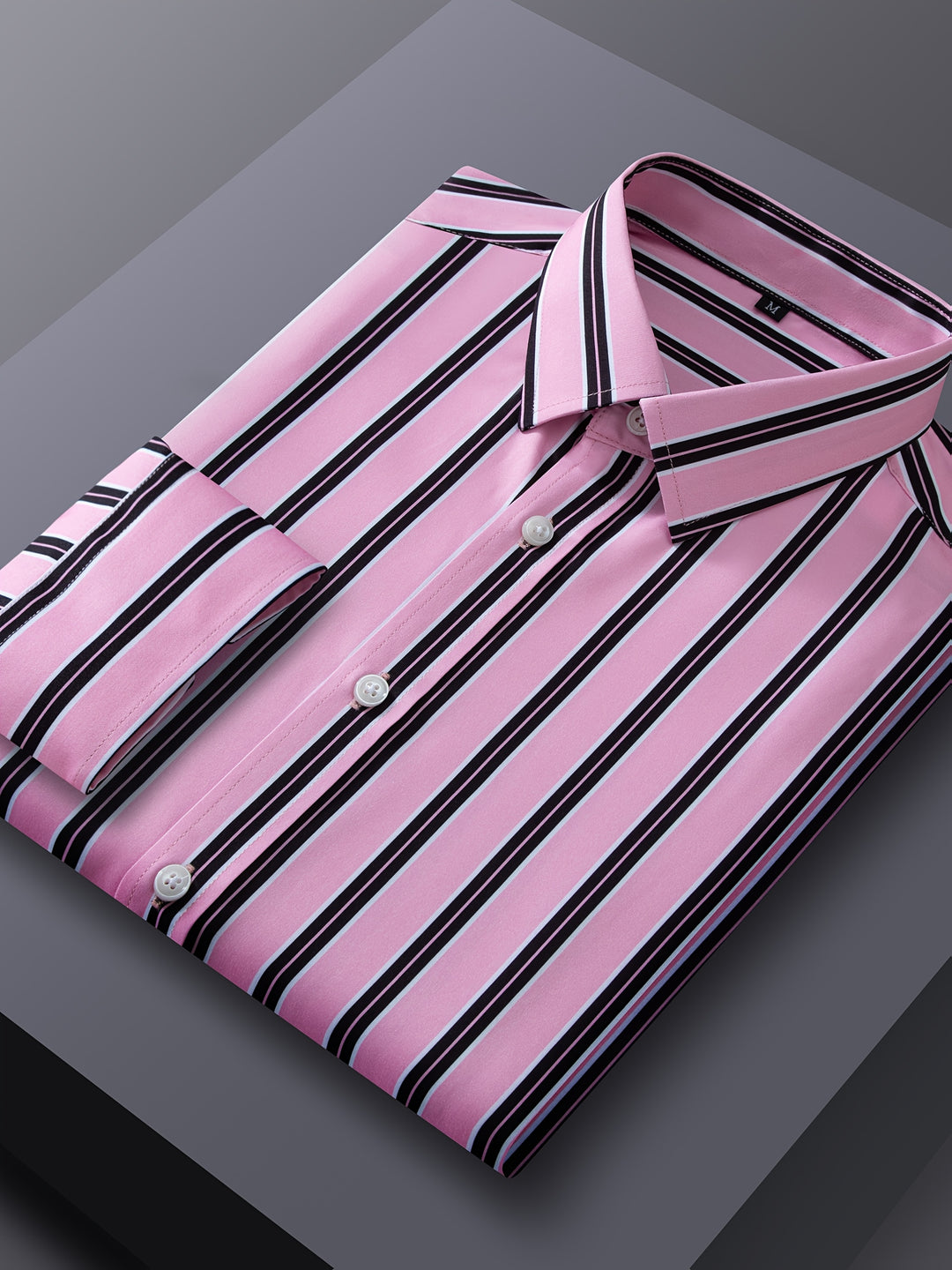 Vaughn | Men's Stretch Striped Long Sleeve Shirt