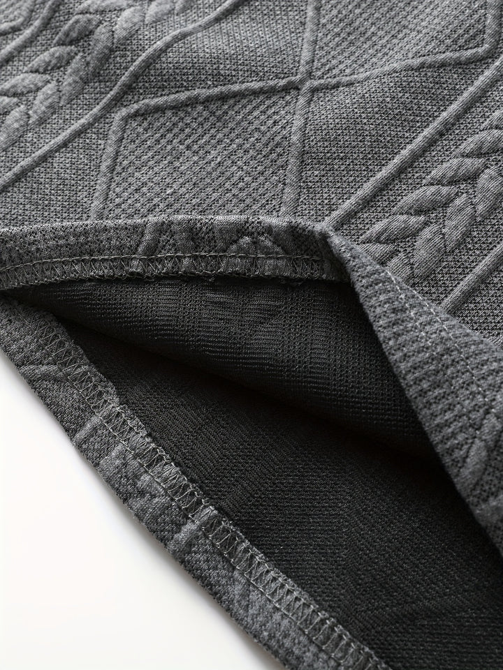 Harlan | Textured Crewneck Top