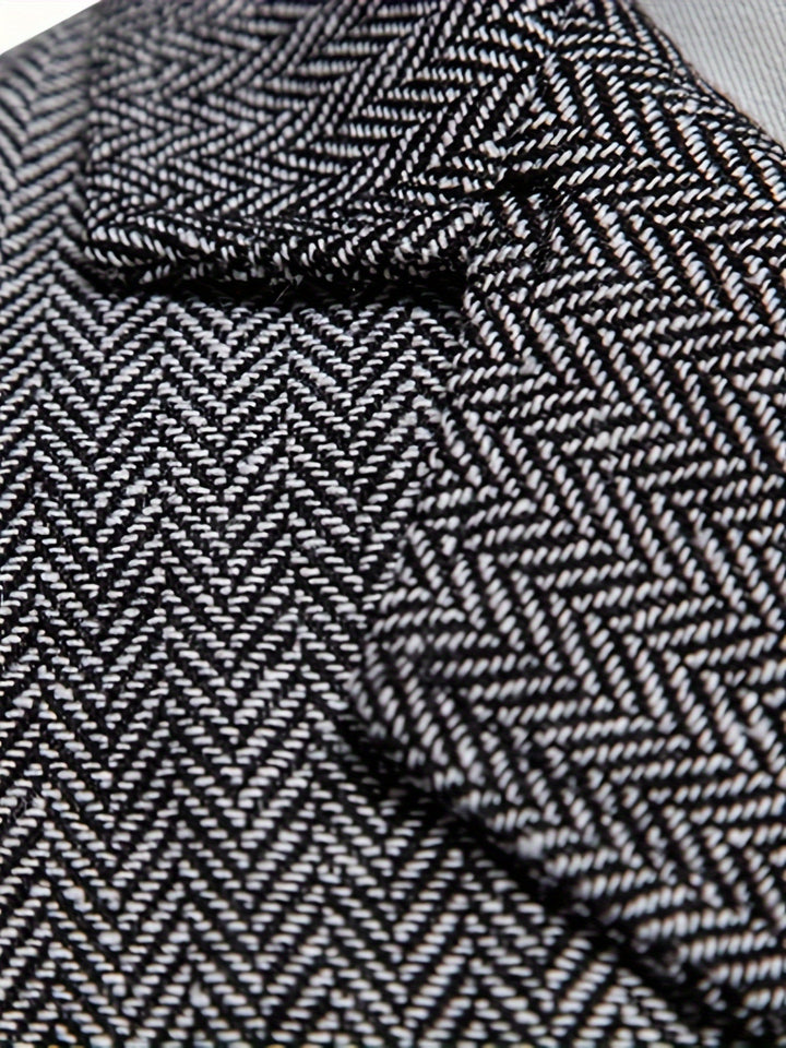 Edmund | Herringbone Single-Breasted Vest