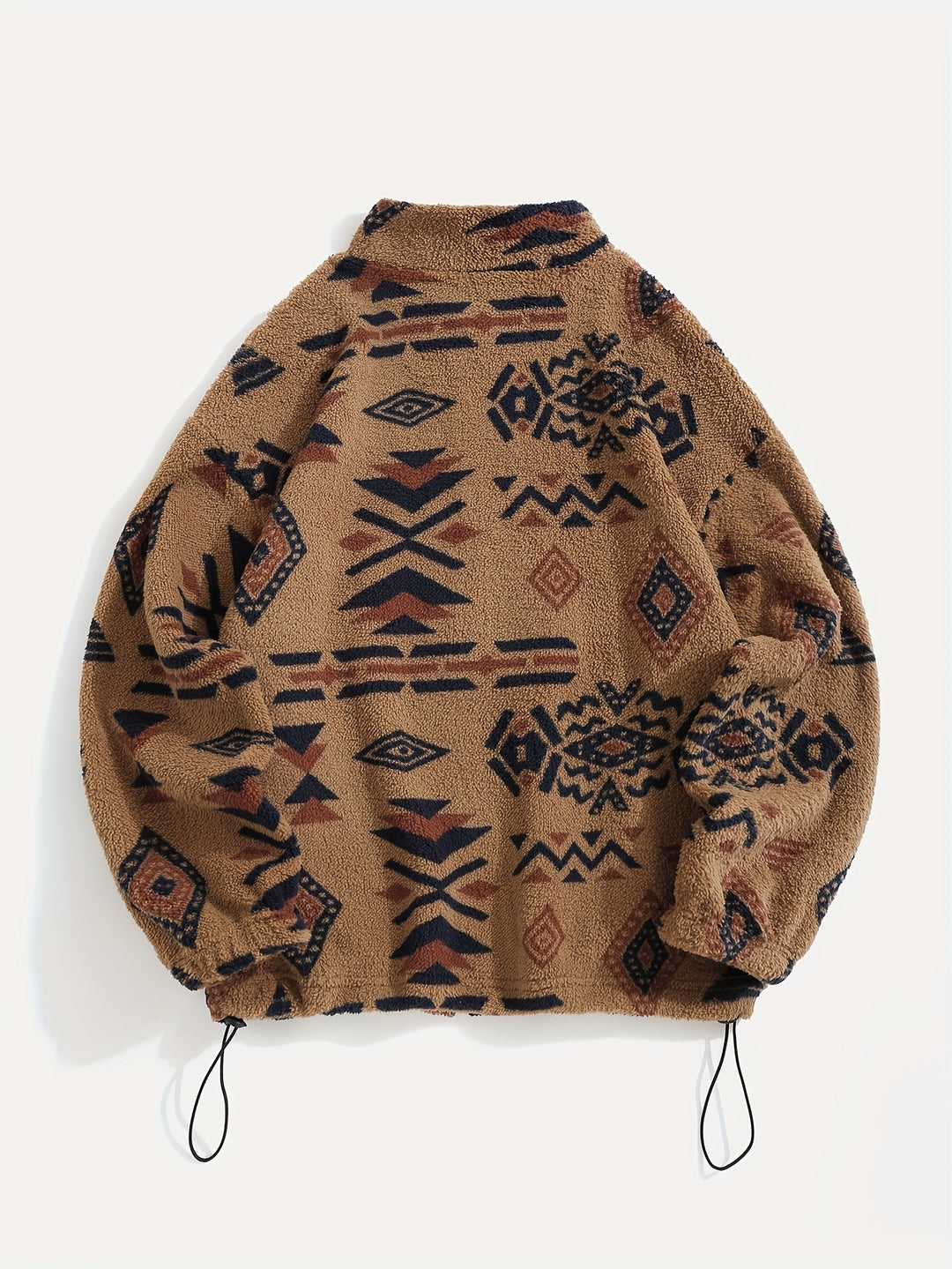 Juno | Patterned Plush Zip-Up Jacket
