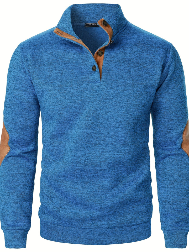 Gideon | Button-Placket Casual Sweatshirt