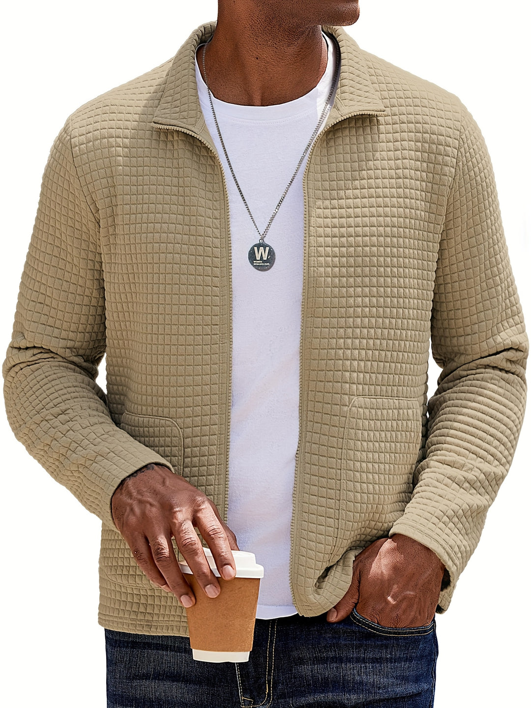 Lawrence | Textured Zip-Up Jacket