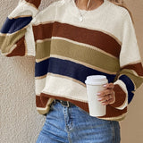 Rosalind | Color Block Striped Sweater
