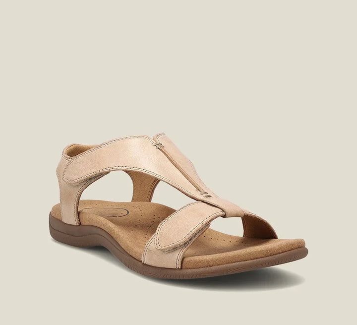 Diane | Women's Orthopedic T-Strap Leather Sandals