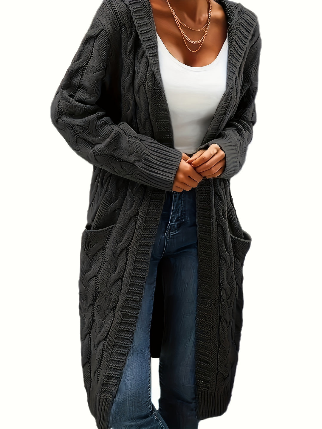 Nadine | Textured Longline Cardigan