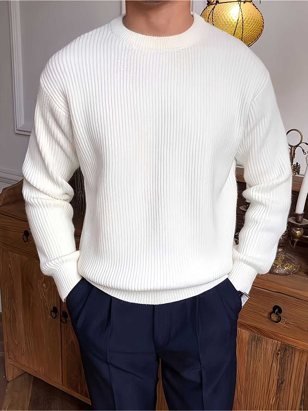 Rupert | Ribbed Crew Neck Sweater