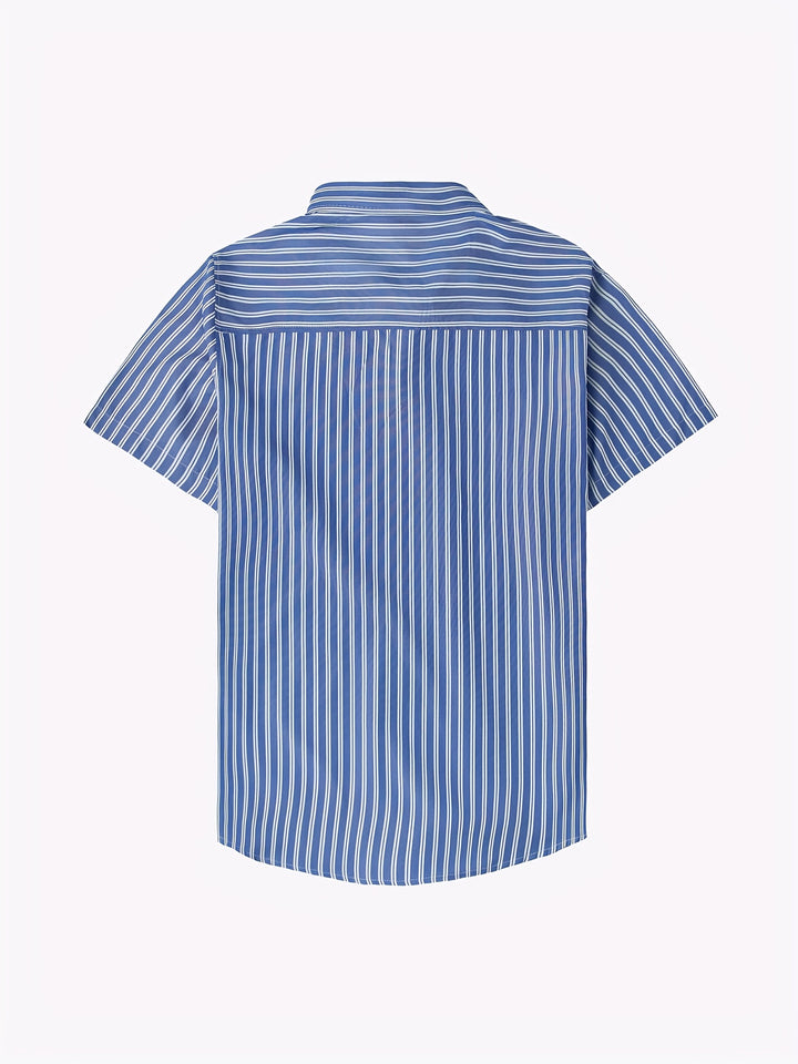 Miles | Men's Striped Lightweight Short Sleeve Shirt