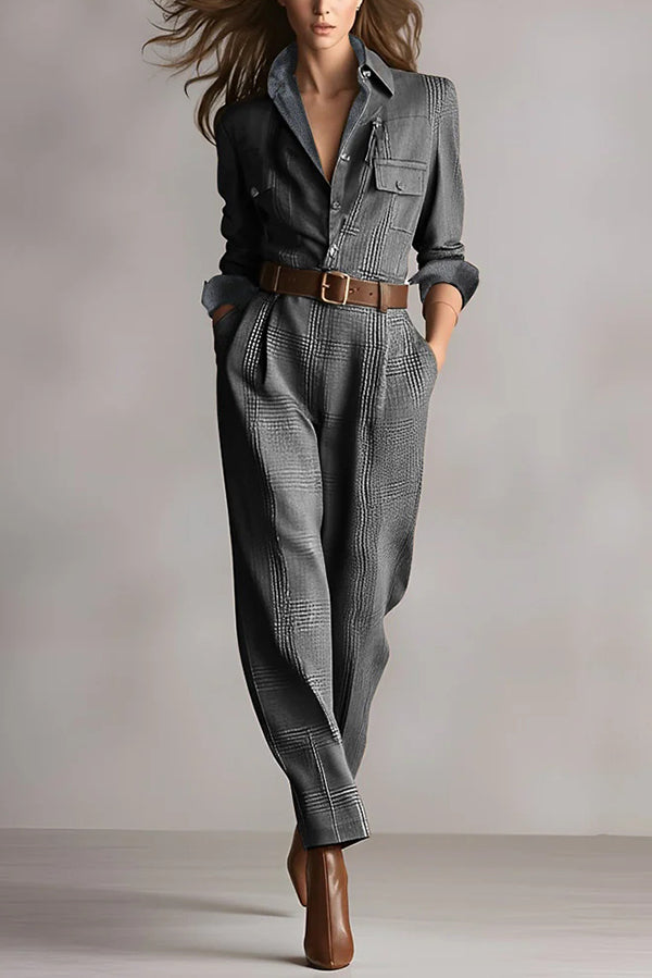 Juliana | Tailored Belted Jumpsuit