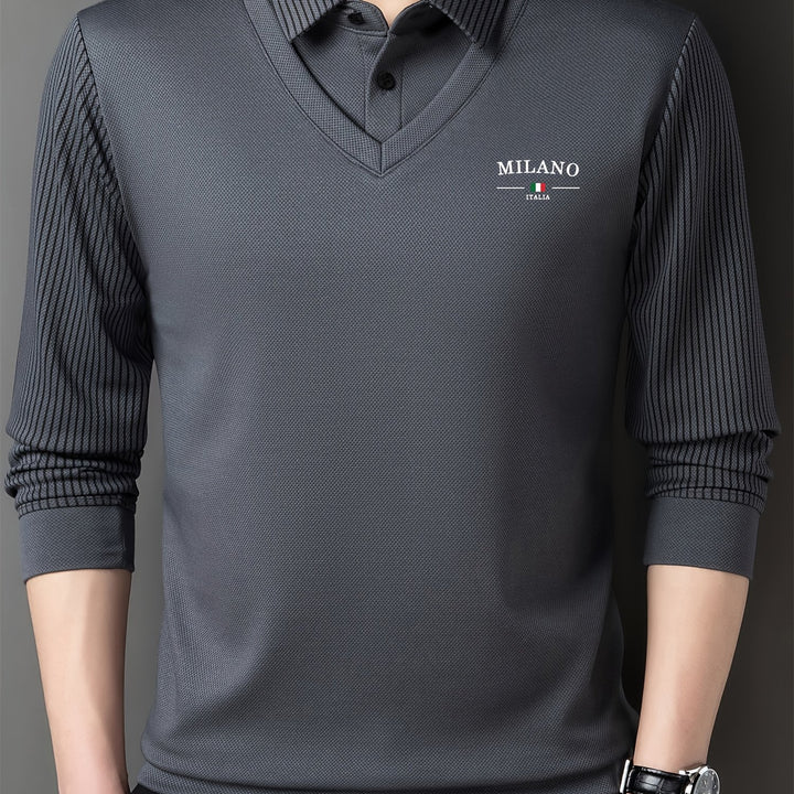 Calloway | Men's Fine Knit Long Sleeve Polo