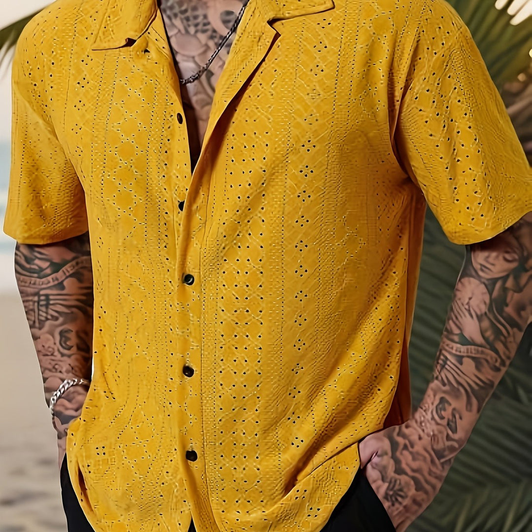 Hayes | Men's Solid Color Button-Up Shirt